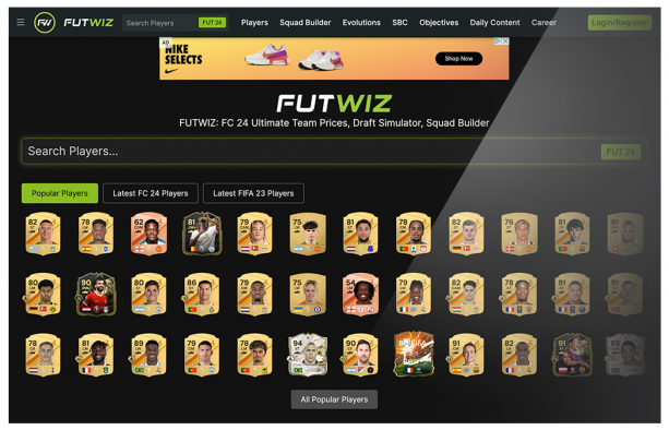 futwiz homepage